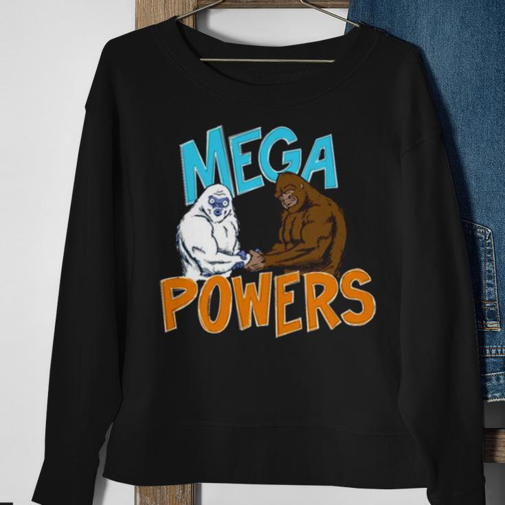 Bigfoot And Yeti Mega Powers Sweatshirt Gifts for Old Women
