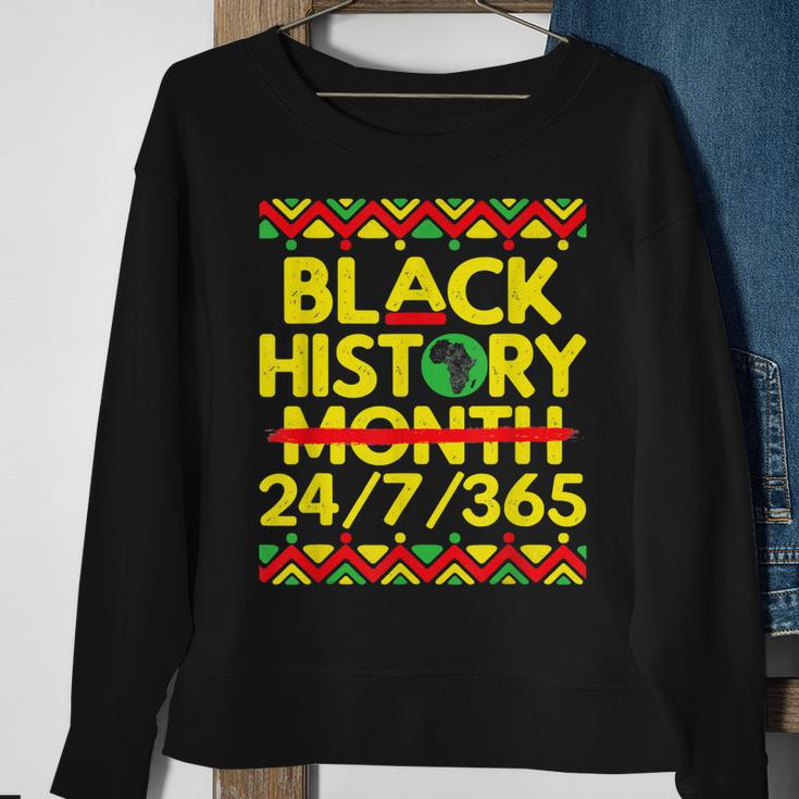 Black History Month 2023 Black History 247365 Melanin Sweatshirt Gifts for Old Women