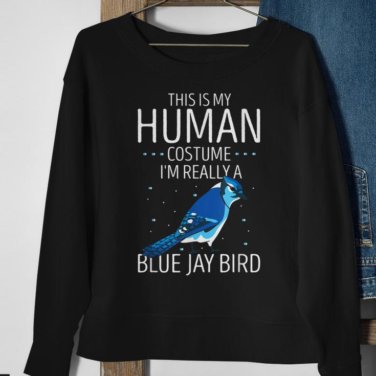 Blauhäher Menschliches Kostüm Sweatshirt, Stellers Jay Tierisches Design Geschenke für alte Frauen