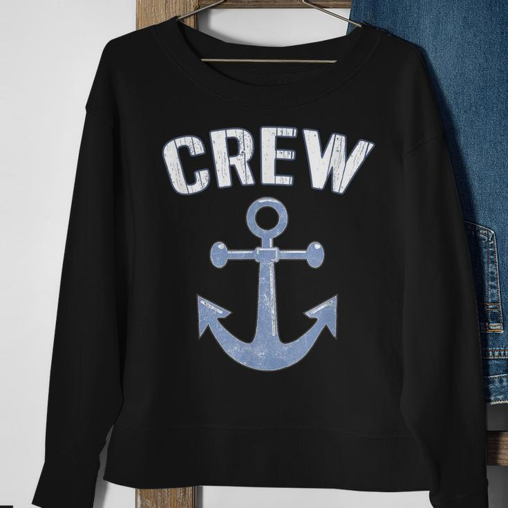 Boating Captain Crew Pontoon Nautical Gift Sailing Anchor Sweatshirt Gifts for Old Women