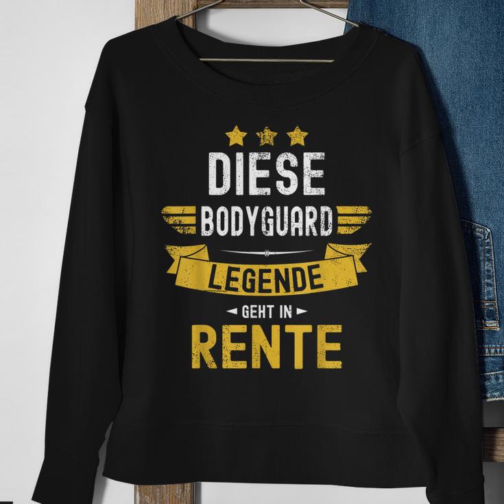 Bodyguard Rentner Spruch Diese Legende Geht In Rente Sweatshirt Geschenke für alte Frauen