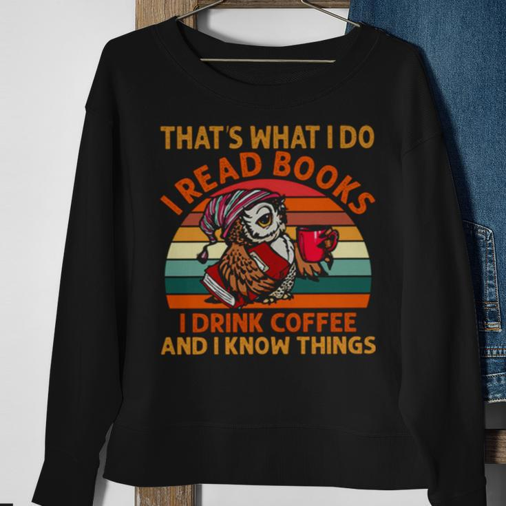 Books And Coffee Sweatshirt Gifts for Old Women