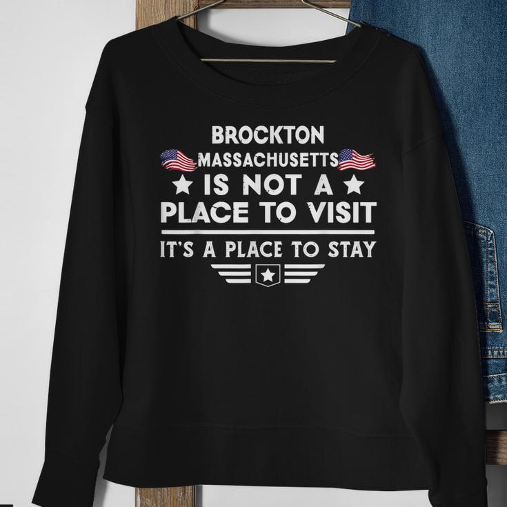 Brockton Massachusetts Ort Besuchen Bleiben Usa City Sweatshirt Geschenke für alte Frauen