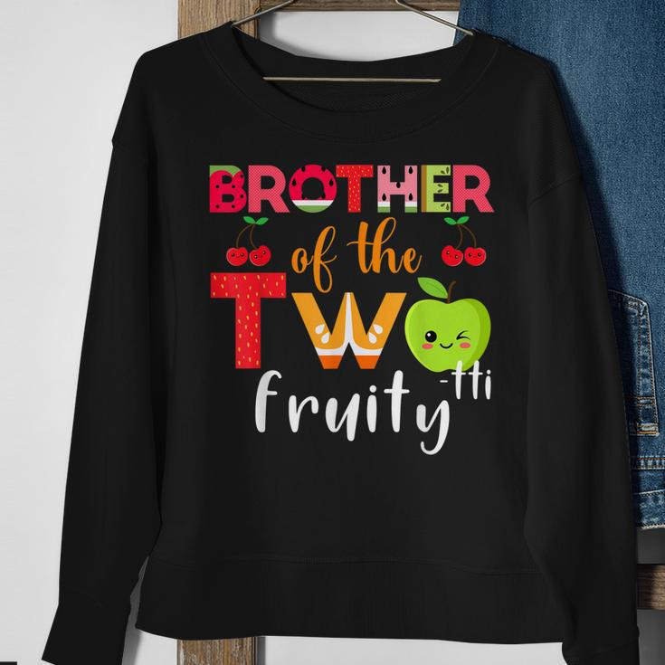 Brother Of The Twotti Frutti 2Nd Birthday Party Fruit Themed Sweatshirt Gifts for Old Women