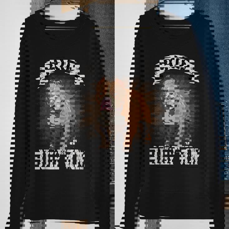 Bully Xl Pitbull Crazy Lover Proud Dog Mom American Bully Sweatshirt Gifts for Old Women
