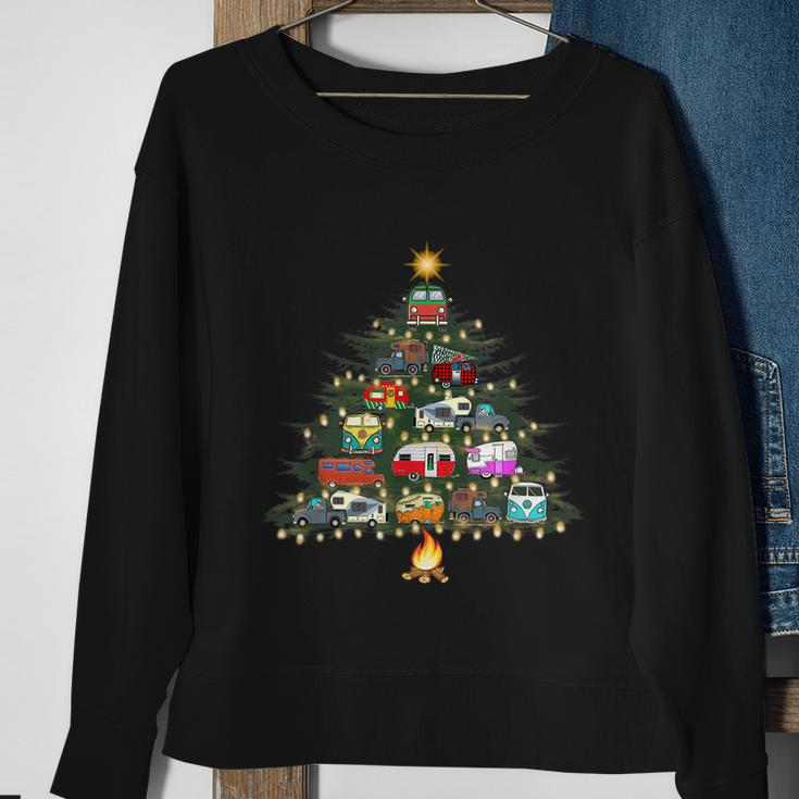 Camper Christmas Tree Vehicles Camping Rving Trailers Gift Tshirt Sweatshirt Gifts for Old Women