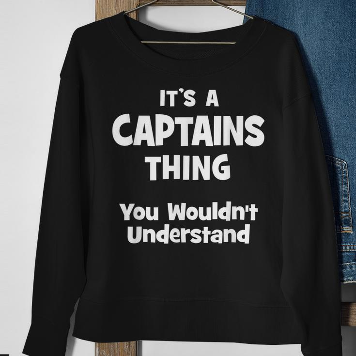 Captains Thing College University Alumni Funny Sweatshirt Gifts for Old Women