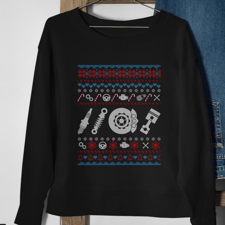 Car Parts Ugly Christmas Sweater Funny Funny Gift Great Gift Sweatshirt Gifts for Old Women