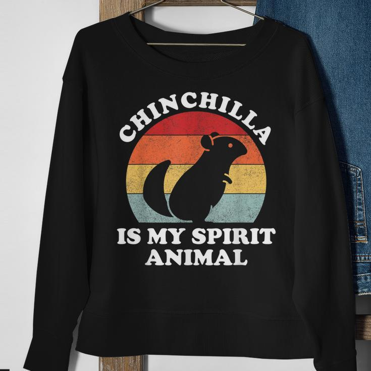 Chinchilla Ist Mein Geistertier Süßer Tierliebhaber Sweatshirt Geschenke für alte Frauen