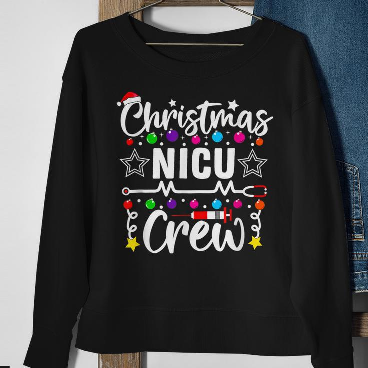 Christmas Nicu Crew Nurse Doctor Tech Neonatal Icu Squad V2 Men Women Sweatshirt Graphic Print Unisex Gifts for Old Women