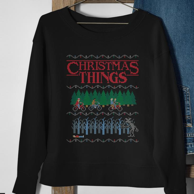 Christmas Things Ugly Christmas Sweater Sweatshirt Gifts for Old Women