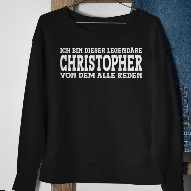 Christopher Lustiges Vorname Namen Spruch Christopher Sweatshirt Geschenke für alte Frauen