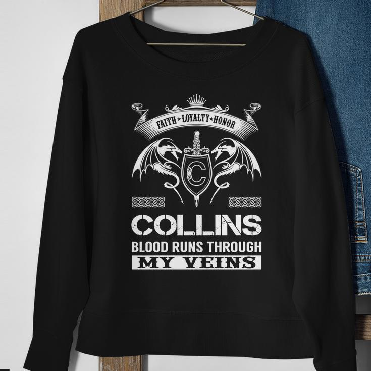 Collins Last Name Surname Tshirt Men Women Sweatshirt Graphic Print Unisex Gifts for Old Women