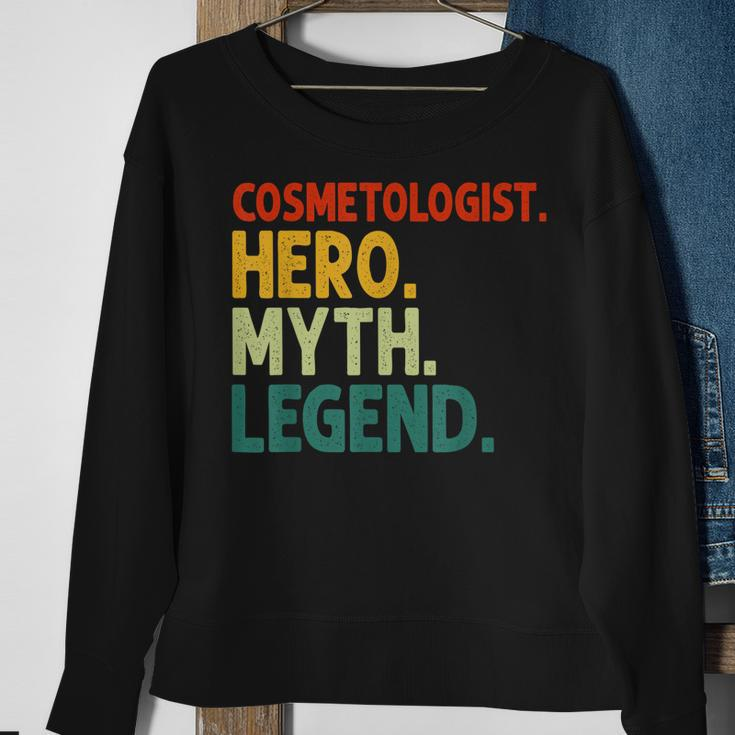 Cosmetologist Hero Myth Legend Vintage Kosmetikerin Sweatshirt Geschenke für alte Frauen