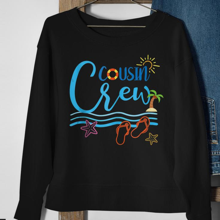 Cousin Crew Matching Family Trip 2023 Beach Vacation Cruise Sweatshirt Gifts for Old Women