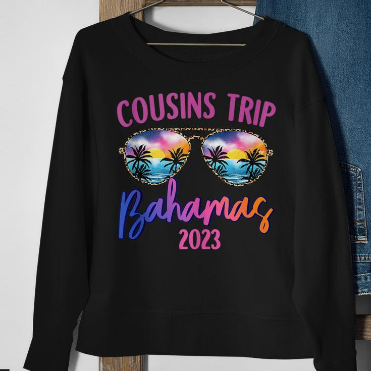 Cousins Trip Bahamas 2023 Sunglasses Summer Vacation Sweatshirt Gifts for Old Women