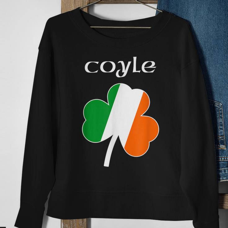 CoyleFamily Reunion Irish Name Ireland Shamrock Sweatshirt Gifts for Old Women