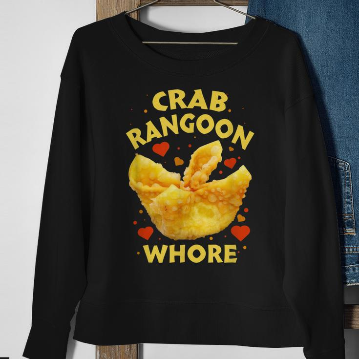 Crab Rangoon WHORE Crab Rangoon Lovers Sweatshirt Gifts for Old Women