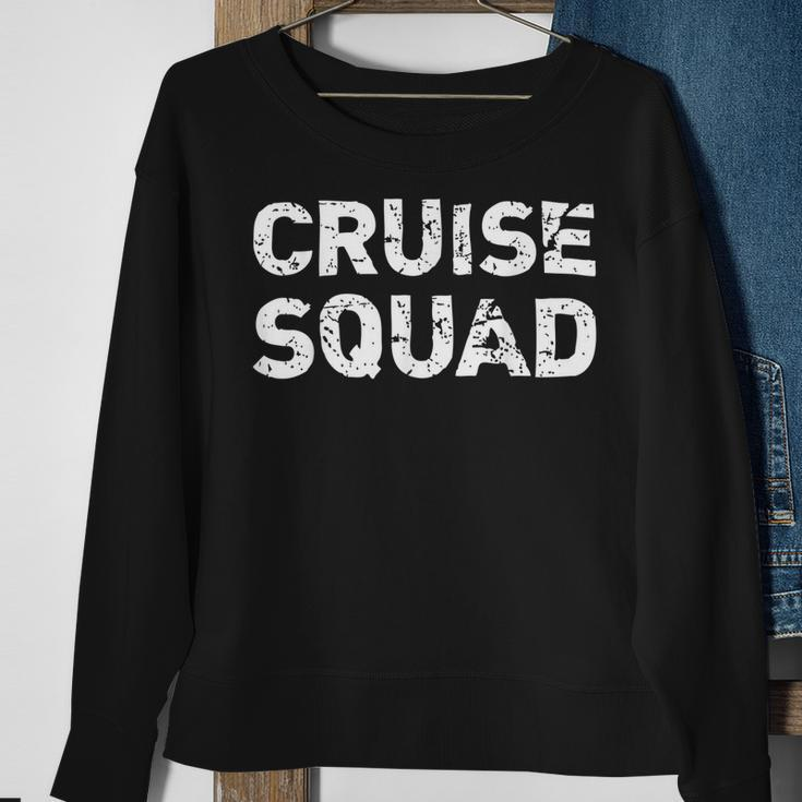 Cruise Squad Funny Vacation Trip Distressed Family Matching Sweatshirt Gifts for Old Women