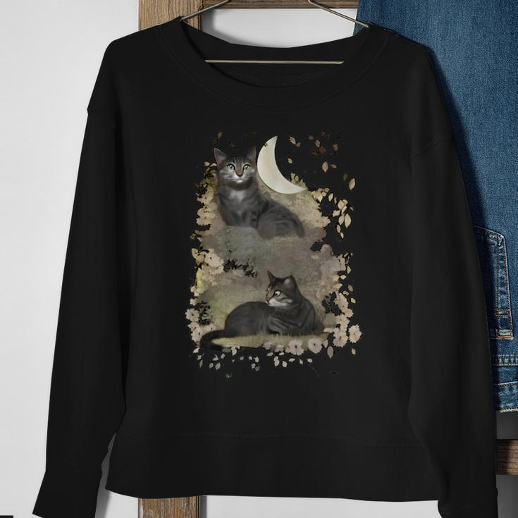 Custom Cats Men Women Sweatshirt Graphic Print Unisex Gifts for Old Women