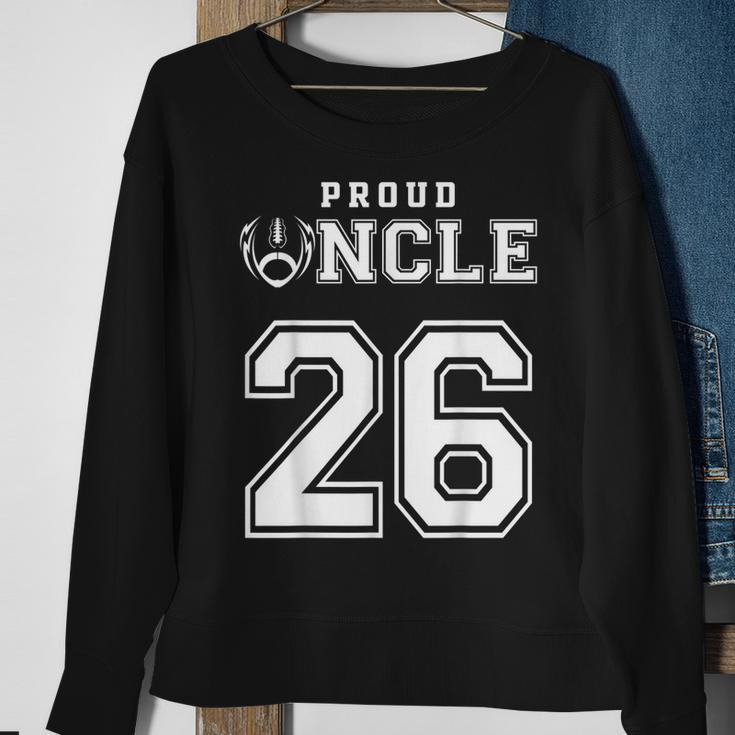 Custom Proud Football Uncle Number 26 Personalized For Men Sweatshirt Gifts for Old Women
