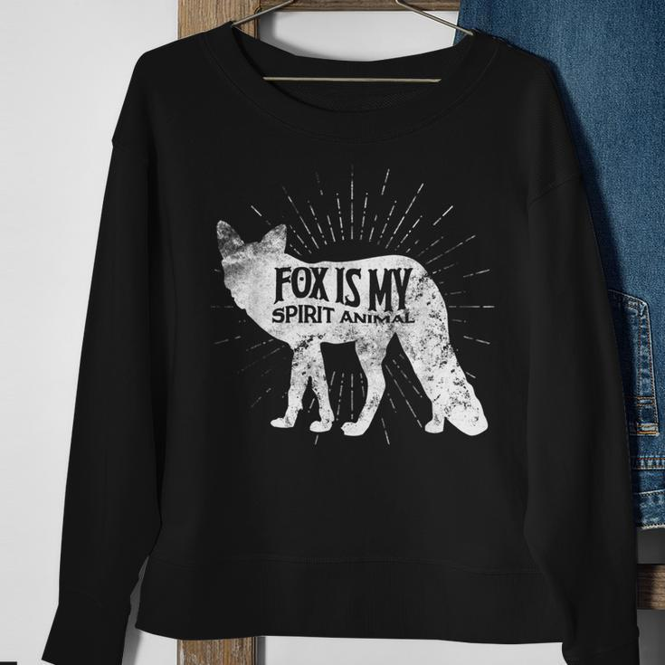 Cute Fox Team Gift Love Foxes Spirit Animal Costume Sweatshirt Gifts for Old Women