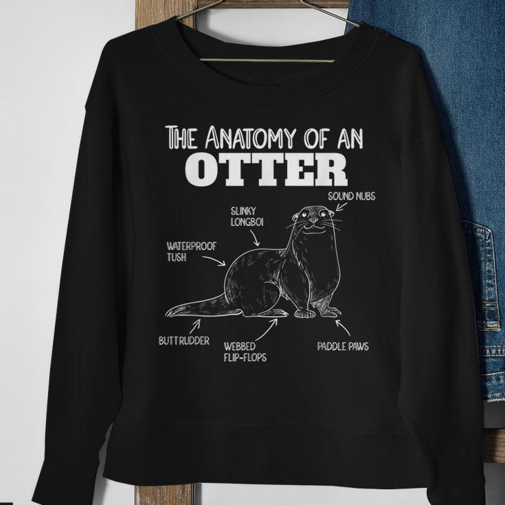 Cute Otter Explanation Anatomy Of An Otter Sweatshirt Gifts for Old Women