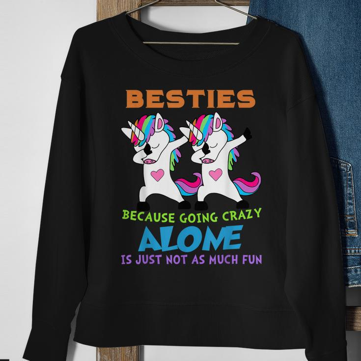 Cute Unicorn Besties Best Friends For Ever Sweatshirt Gifts for Old Women