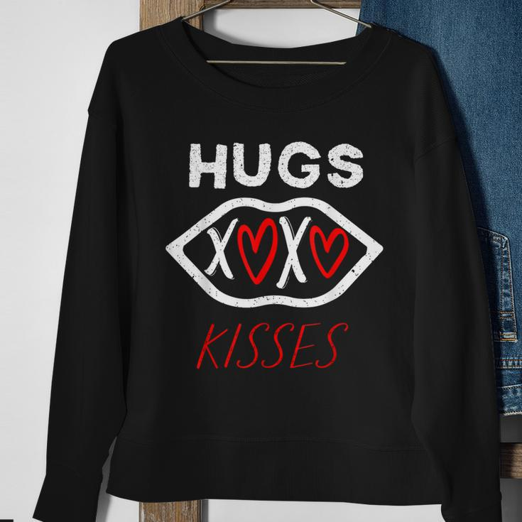 Cute Xoxo Hugs Kisses Valentines Day Couple Matching Sweatshirt Gifts for Old Women