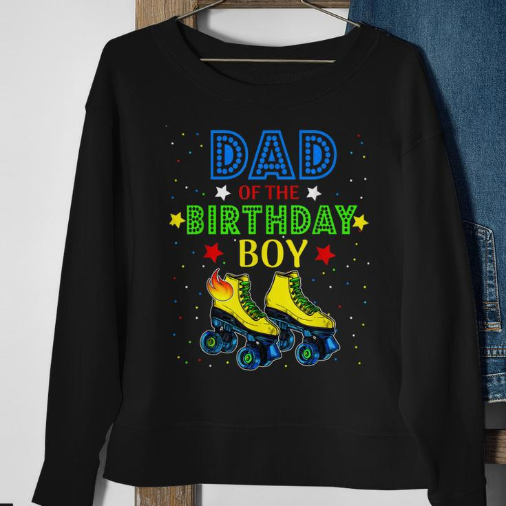 Dad Birthday Rolling Skate Birthday Family Party Men Women Sweatshirt Graphic Print Unisex Gifts for Old Women