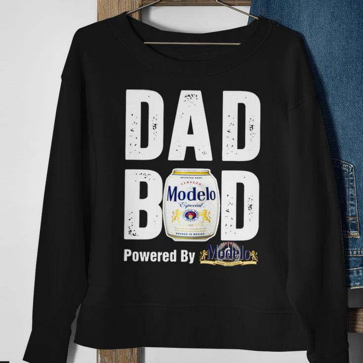 Dad Bod Powered By Modelo Especial Sweatshirt Gifts for Old Women