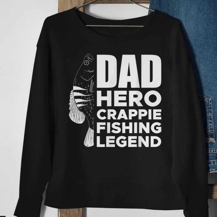 Dad Hero Crappie Fishing Legend Vatertag Sweatshirt Geschenke für alte Frauen