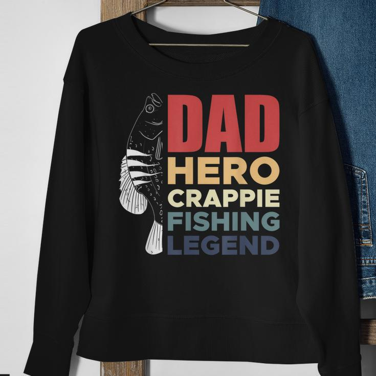 Dad Hero Crappie Fishing Legend Vatertag V2 Sweatshirt Geschenke für alte Frauen