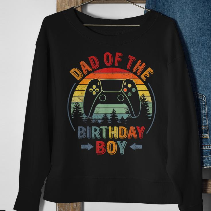 Dad Of The Birthday Boy Vintage Matching Gamer Birthday Sweatshirt Gifts for Old Women