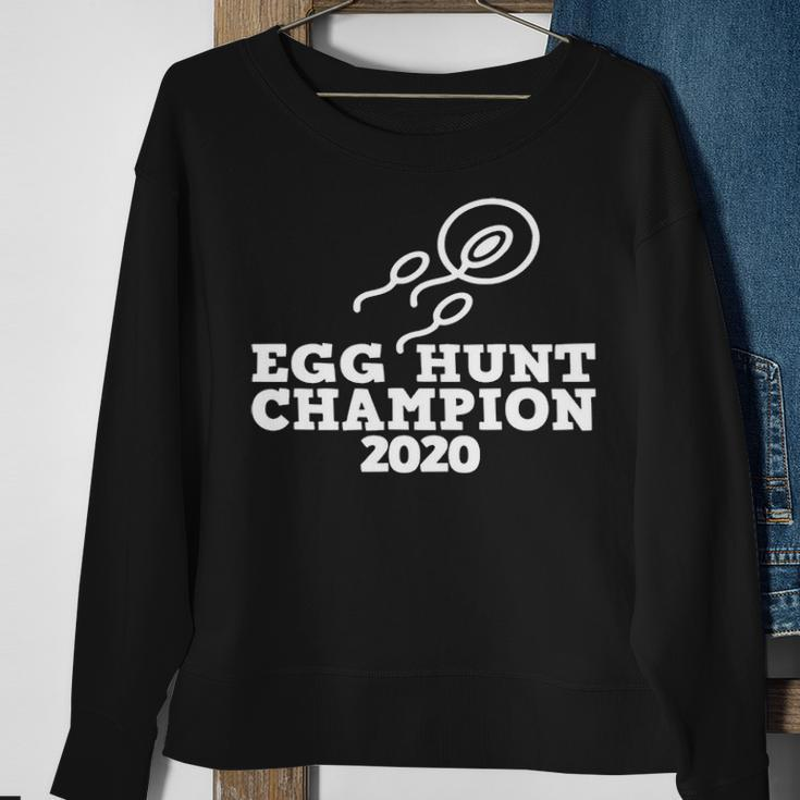 Dad Pregnancy Announcement Egg Hunt Champion 2020 Sweatshirt Gifts for Old Women