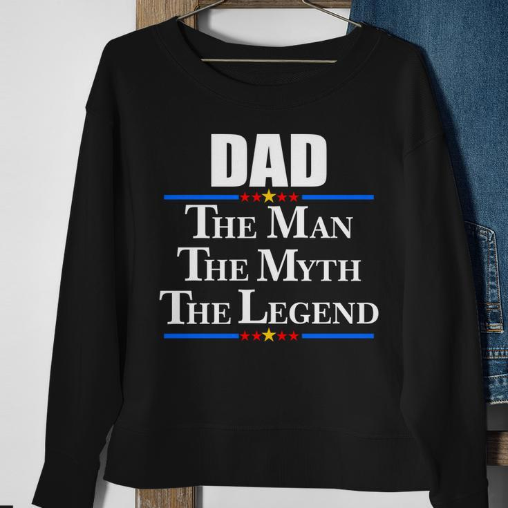 Dad The Man The Myth The Legend Stars Sweatshirt Gifts for Old Women
