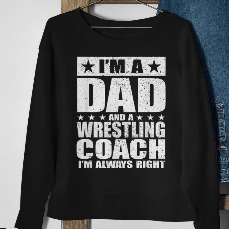 Dad Wrestling Coach Coaches Fathers Day S Gift Sweatshirt Gifts for Old Women