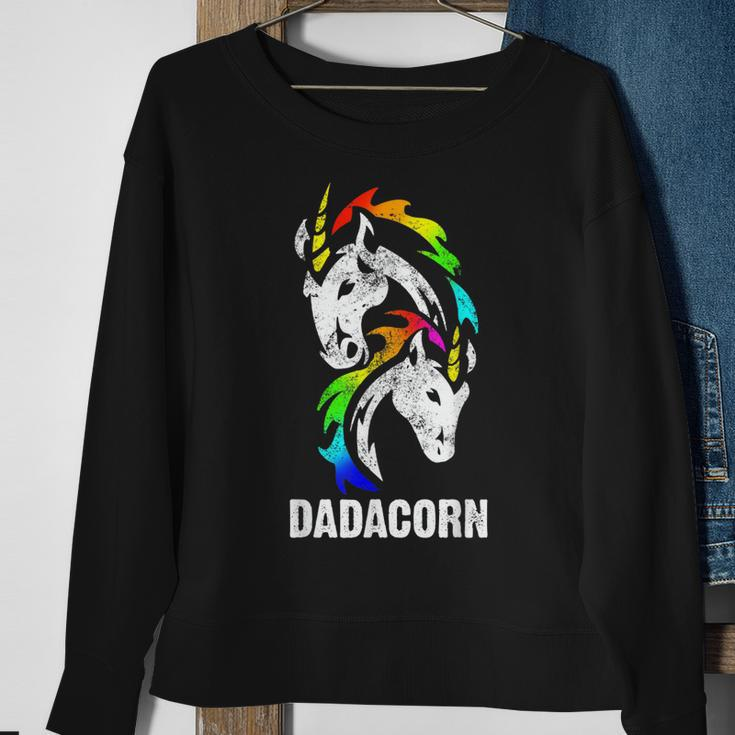 Dadacorn Einhorn Papa Dadunicorn Vatertag Geburtstag Geschenk Sweatshirt Geschenke für alte Frauen