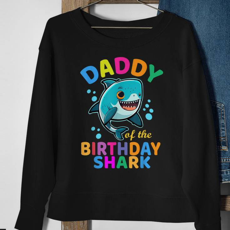 Daddy Of The Shark Birthday Dad Matching Family Bday Sweatshirt Gifts for Old Women