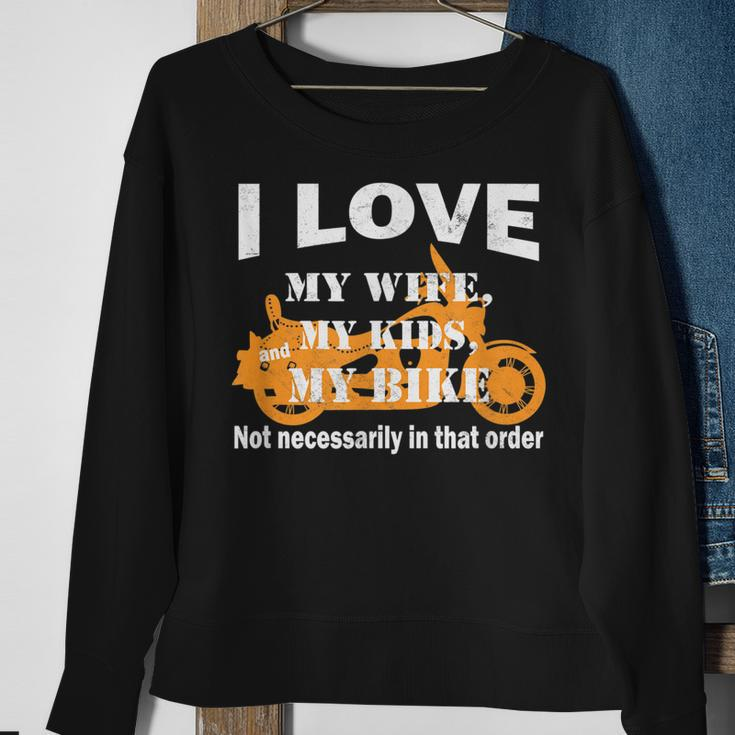 Dads Who Ride Motorcycles Funny Biker Dad Gift For Mens Sweatshirt Gifts for Old Women
