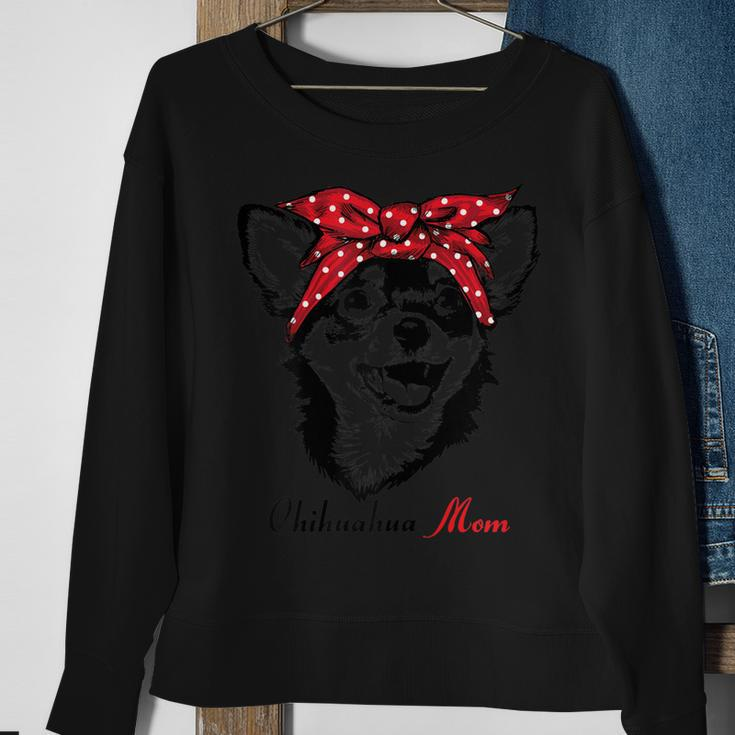 Damen Chihuahua Mom Süßes Girlie Mama Hund Geburtstag Sweatshirt Geschenke für alte Frauen