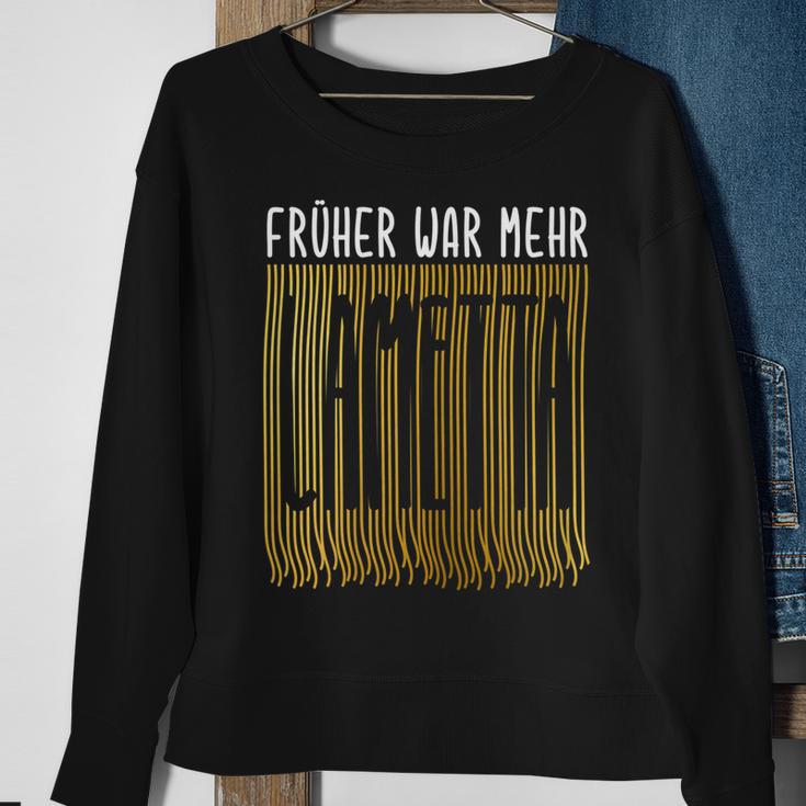 Damen Früher War Mehr Lametta Lustig Spruch Weihnachten Damen Sweatshirt Geschenke für alte Frauen