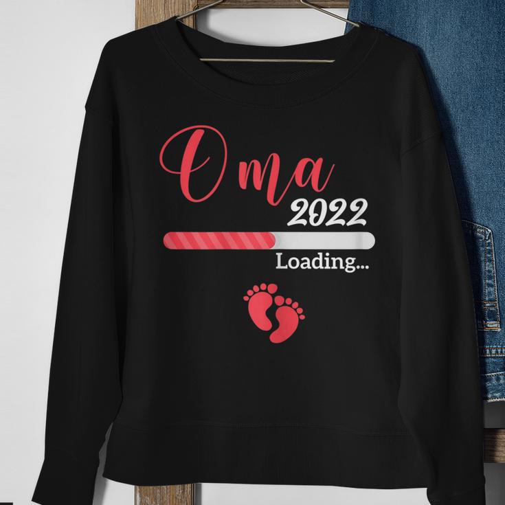 Damen Ich Werde Oma 2022 Sweatshirt, Lustige Verkündung Schwangerschaft Geschenke für alte Frauen