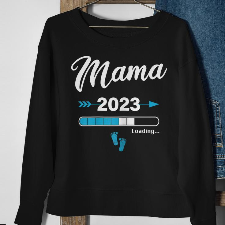 Damen Mama Loading 2023 Sweatshirt für Werdende Mütter Geschenke für alte Frauen