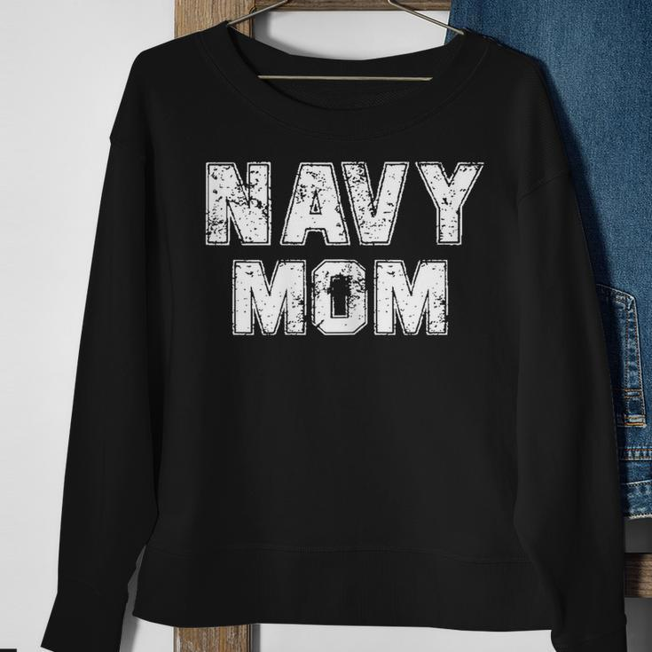Damen US Navy Proud Mama Original Navy Vintage Mom Sweatshirt Geschenke für alte Frauen
