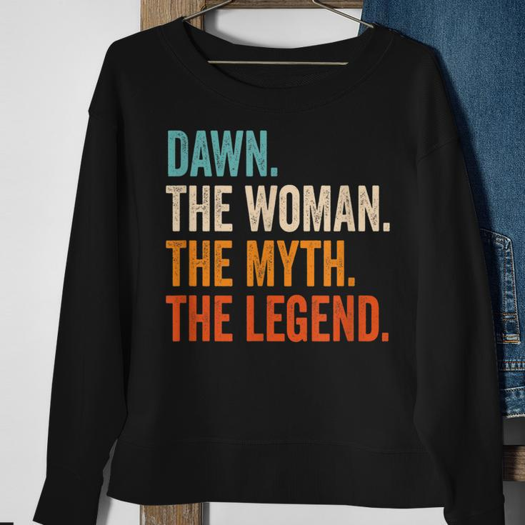 Dawn The Woman The Myth The Legend First Name Dawn Sweatshirt Gifts for Old Women
