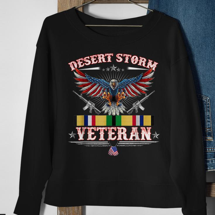 Desert Storm Veteran Pride Persian Gulf War Service Ribbon Sweatshirt Gifts for Old Women