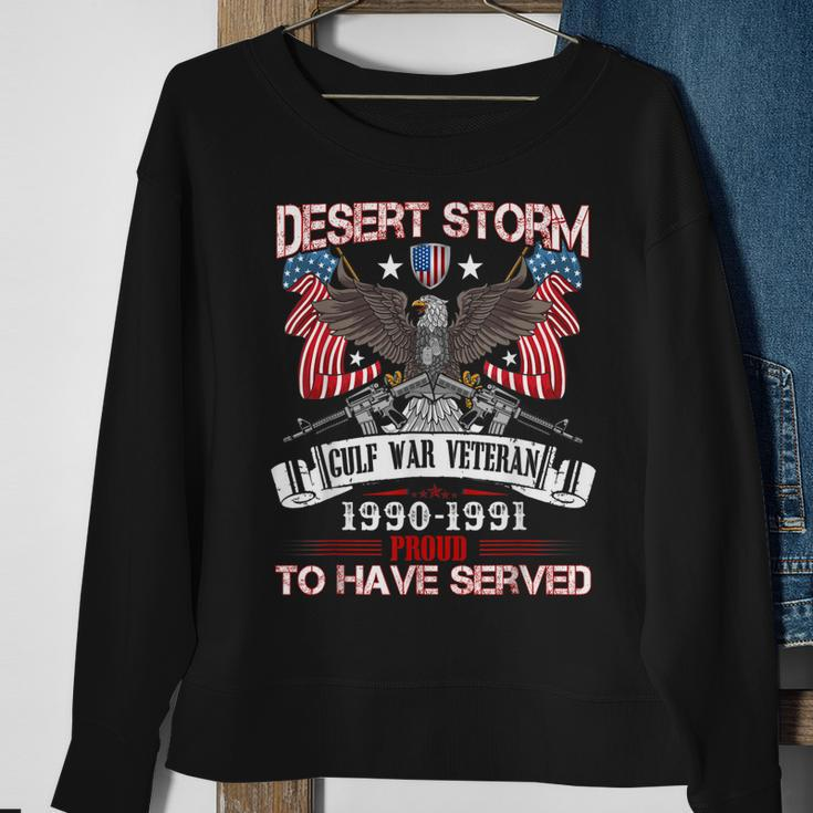 Desert Storm Veteran Proud United States Army Veteran Sweatshirt Gifts for Old Women