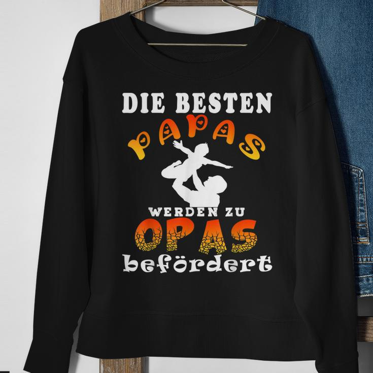 Die Besten Väter Werden Zum Opa Beförder Grossvater Geschenk Sweatshirt Geschenke für alte Frauen