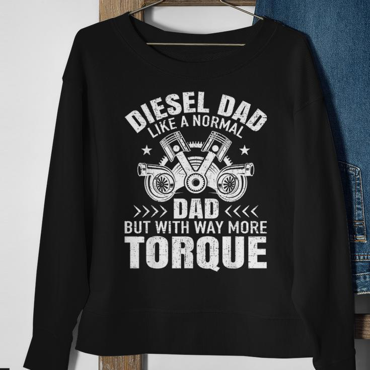 Diesel Mechanic Dad Automobile Fathers Day Funny Gift Design Sweatshirt Gifts for Old Women